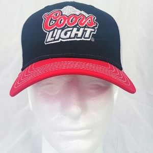 Red, white & Blue Coors Light mesh snapback hat from CapAmerica